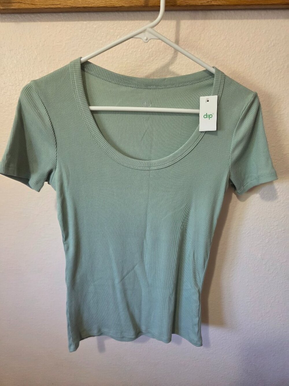 dip Teal Short Sleeve Top NWT